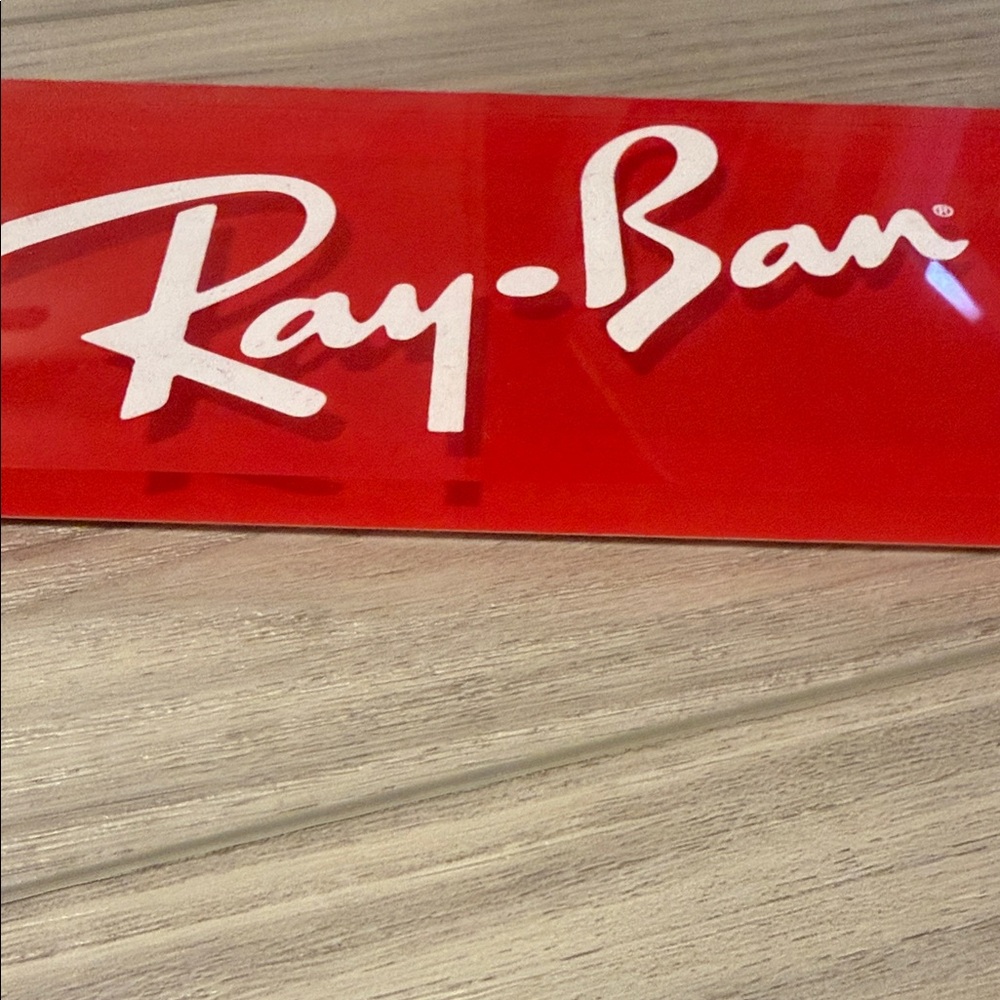 Ray-Ban Vibrant Red Sign - Picture 4 of 4